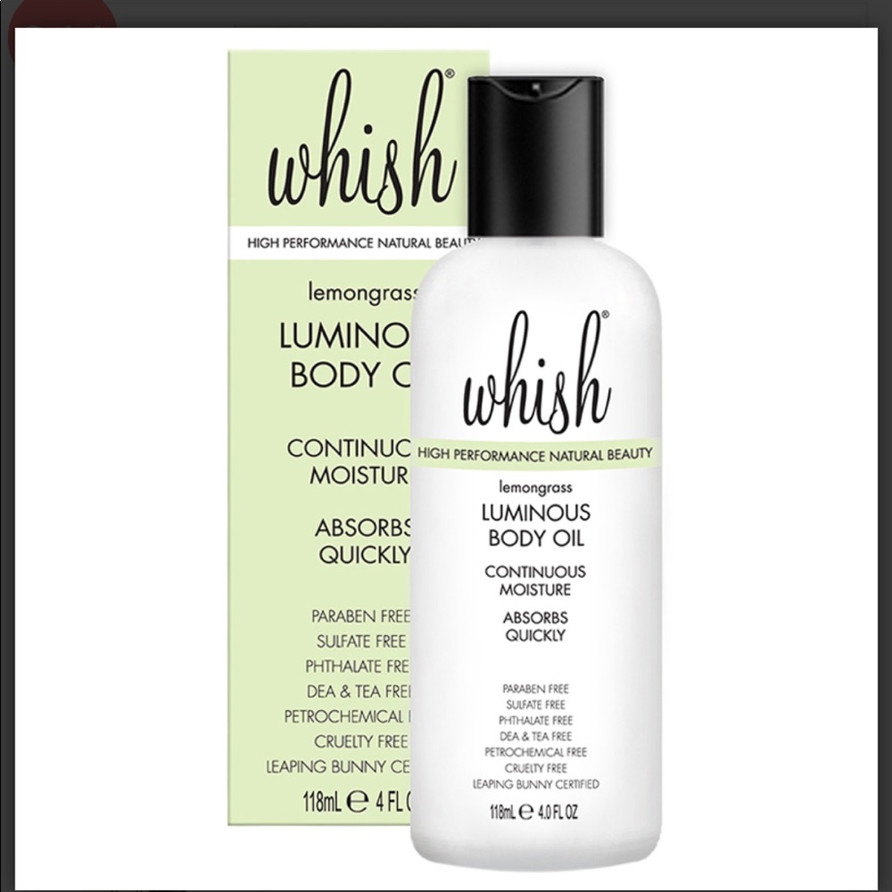 Whish lemongrass luminous body oil